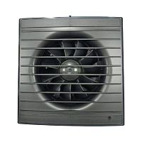 Вентилятор вытяжной настенный, Viento, установочный диаметр 125 мм, 240 м³/ч, обратный клапан, gray 