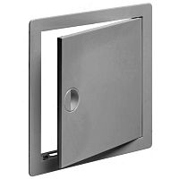 Люк-дверца ревизионная пластик, 100х100 мм, серый, Viento