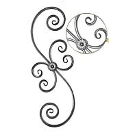 Балясина h860хb330мм □15мм, S-образная, арт. БП-17