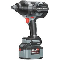 Гайковерт акк Profipower T-1200N 18В Li-ion-1шт, 6.0Ач, 1200Нм, переходник 3/4"-1/2", З/У, в кейсе E
