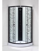 Душевая кабина ДАНА-7723 100х100х195 "Капли" низкий поддон (3 места)