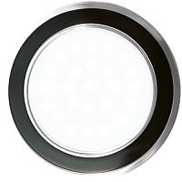 Светильник ИВО, PULSAR, WH/BK+СН, LED-13w GХ53, металл, белый/черный хром-хром