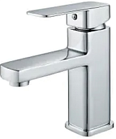 A1001 ALOUTE Смеситель для умывальника /раковины на гайке, Ø35, (AL), ХРОМ