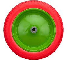 Колесо полиуретановое 3.00-8, длина оси 90мм, подшипник 16мм// Сибртех