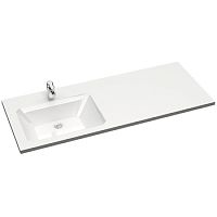 120 Раковина Лакшери левая V120D1 (с кронштейном и сифоном)