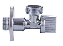 VER55 Кран угловой хромированный 1/2"3/4 (120/1)