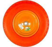 Колесо полиуретановое 4.80/4-8, длина оси 90мм, подшипник 20мм