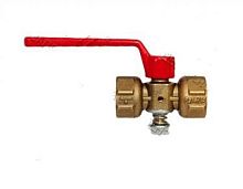 Кран для маном. (трехход) 11б18бк М20х1,5-G1/2 Ду 15 без фланца с ручкой 02111212 (021011212)  41337