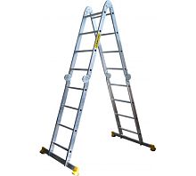 Лестница шарнирная трансформ, 4 секц, 4 ступ, алюминий, 4.67 м, 150 кг, Alumet, ТW1 444