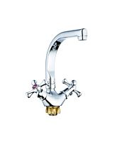 DTZ4-D827 Смеситель для кух.мойки с пов.изливом, кер. (1/2)180°, гайка (корона)