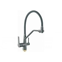 R603CY-2 Rainsberg Смеситель для кухни с гибк.изливом под фильтр на гайке d-35 ГРАФИТ ЧЕРНЫЙ