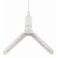 Фитолампа для растений светодиодная ЭРА GREEN LINE ФИТО-20W-PFR-E27-GR 2-х лепестковая полного спект