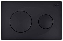 Панель смыва AZARIO черная матовая (круглая)