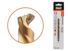 Сверло по металлу 6-гранный хвостовик GEPARD 7,5 мм HSS-G TIN GP1075-109