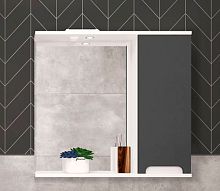 75 Зеркало-шкаф "Vesta 75" № 3 белый глянец Pur-клей