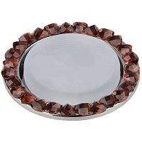 Светильник ИВО, ЭРА, DK82 TEA/CH, LED-13w GХ53, хрксталь/металл, декор.коричневый/хром