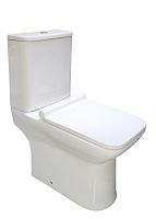 Комплект Унитаз B03 безободковый, сиденье тонкое ДП (+ бачок)