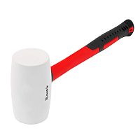 Киянка резиновая MATRIX 65 мм 910 гр Белая Фиберглас. ручка 11198