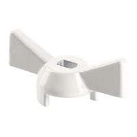 Ручка-баб. для крана, 1/2"-3/4" белая VT.220 (100)