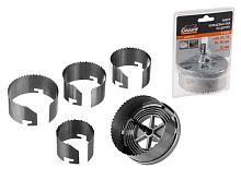 Набор кольцевых пил по дереву GEPARD 60-95 мм 5 шт. GP2201-05