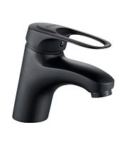 A3101H ALOUTE Смеситель для умывальника /раковины одноручковый на шпильке, Ø40, (AL), ЧЕРНЫЙ