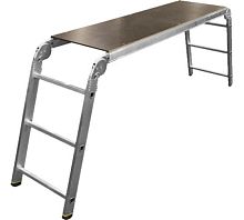 Подмости 1 секция, 6 ступеней, алюминий, 4.1 м, 150 кг, Alumet, SM 363