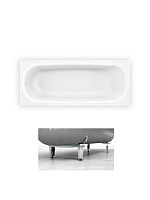 Ванна стал. EUROPA 160х70х38 (ножки с болтом 2,5мм) (В70Е22001) BLB +  ножки