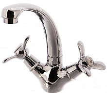 Смеситель Q02-64 д/кухни с выс.повор. изливом 170мм, хром