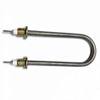 Тэн для воды, нержавеющая сталь, 1.6 кВт, M21, D12 мм, R30 мм, 180 мм, Ф2, G1/2, межосевое расстояни