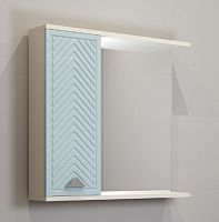 75 Зеркало-шкаф "Sky 75" индиго/кашемир