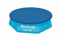 58032 BW, Bestway, Тент для бассейна с надувным бортом Fast Set 244см (D240см), уп.6