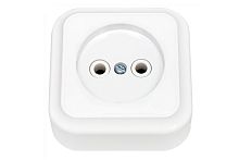 Розетка Пралеска ОУ 1 мест.бел.б/з Bylectrica РА16-255