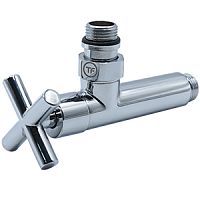 Вентиль для полотенцесушителя "Thermofix" (угловой, маховик - крест) (1/2"х1/2" ш/ш)