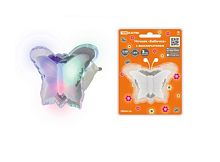 Ночник 220В. LED, "Бабочка", TDM, пластик, с выключателем, белый