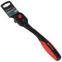 Ключ трещотка BARTEX 1/2" CrV, полимер. покрытие ручки 344472
