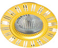 Светильник ИВО, Feron, GS-М393 GD/GD, LED-10w GU5.3 MR16, металл, золото/золото