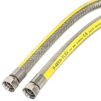 Подводка д/газа 1/2" 0,6м г/г ПВХ сильфон G-Beka