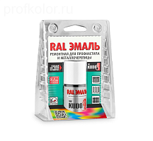 Эмаль во флаконе с кисточкой винно-красная RAL 3005 15мл KUDO