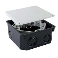 uplast коробка распред. 100х100х50мм СУ для твердых стен с крышкой 010-106, (замена 402807)