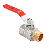 Кран шаровый полнопроходной MVI 1 1/2" вн-нар, ручка