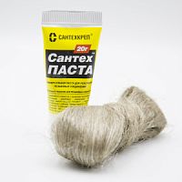 Комплект (Лен 14 гр. + Паста 20 гр.)Сантехкреп