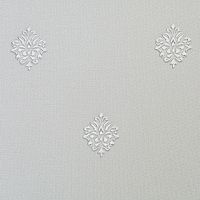 182113R Grandeco Life / KRISTINE Обои  флизелин гор. винил, 1.06х10.05 ,  мотив дамаск, светло-серый