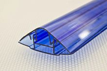 Профиль соединительный разъемный база. крышка синий 6х10