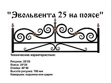 Ограда "Эвольвента 25 на поясе" 2,1 к.пр. "2,6; п/э глянец
