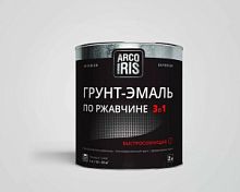 Грунт-эмаль 3в1 ARCO IRIS красная. 1,9кг