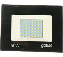 Прожектор св/д Gauss 50W 6500K 220В IP65 черный