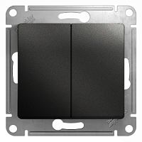 Выключатель 2-кл GLOSSA антрацит SchE GSL000751
