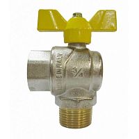 VRQ214-02 Кран угл. для газ. 1/2" г/ш баб