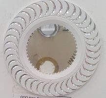 Светильник ИВО, Feron, GS-М392 WН+SL/WН, LED-10w GU5.3 MR16, металл, белый+серебро/белый