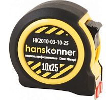 Рулетка HANSKONNER 10 м х 25 мм Магнит, 2 стопа 2010-03-10-25